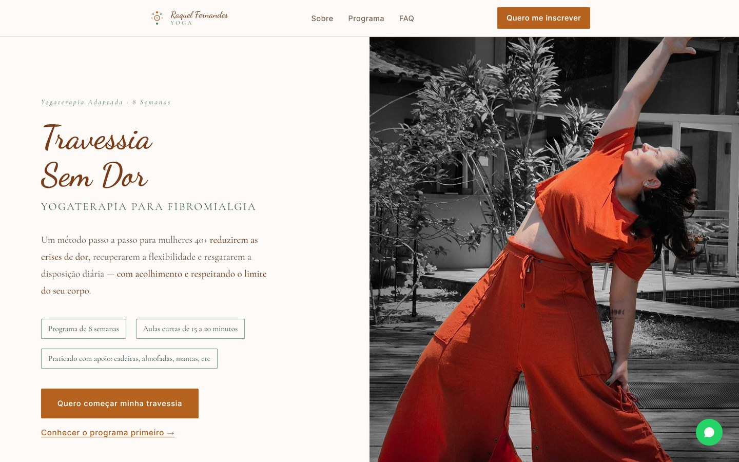 Site de Raquel Fernandes — yogaterapeuta